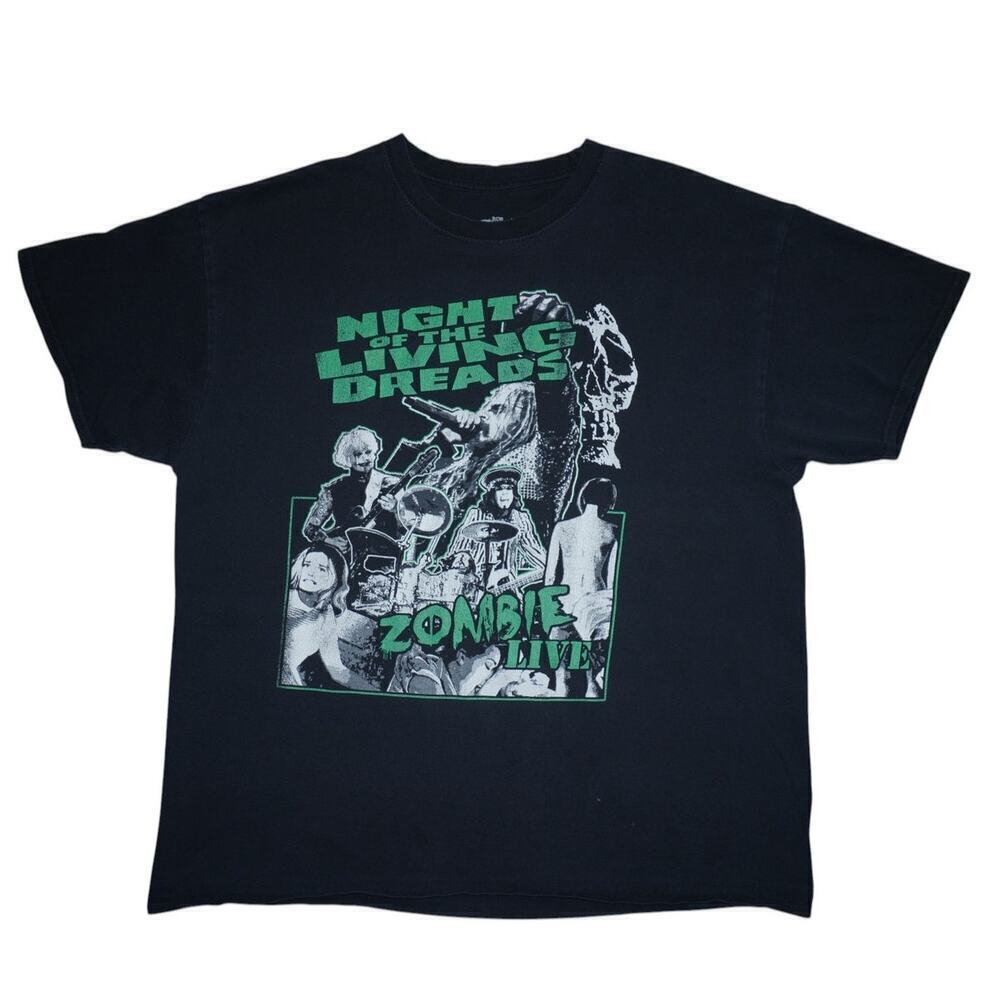 Rob Zombie Night of the Living Dreads Tour Shirt 2XL Black Vintage Band Tee 90s